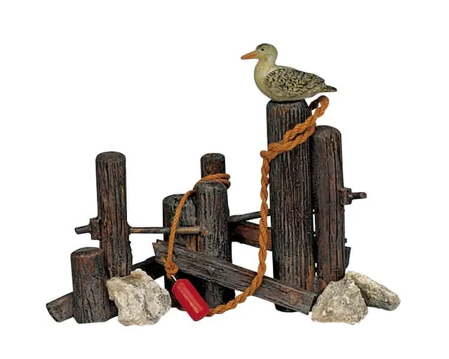 lemax-wooden-mooring-accessoire-miniature-de-collection image 1