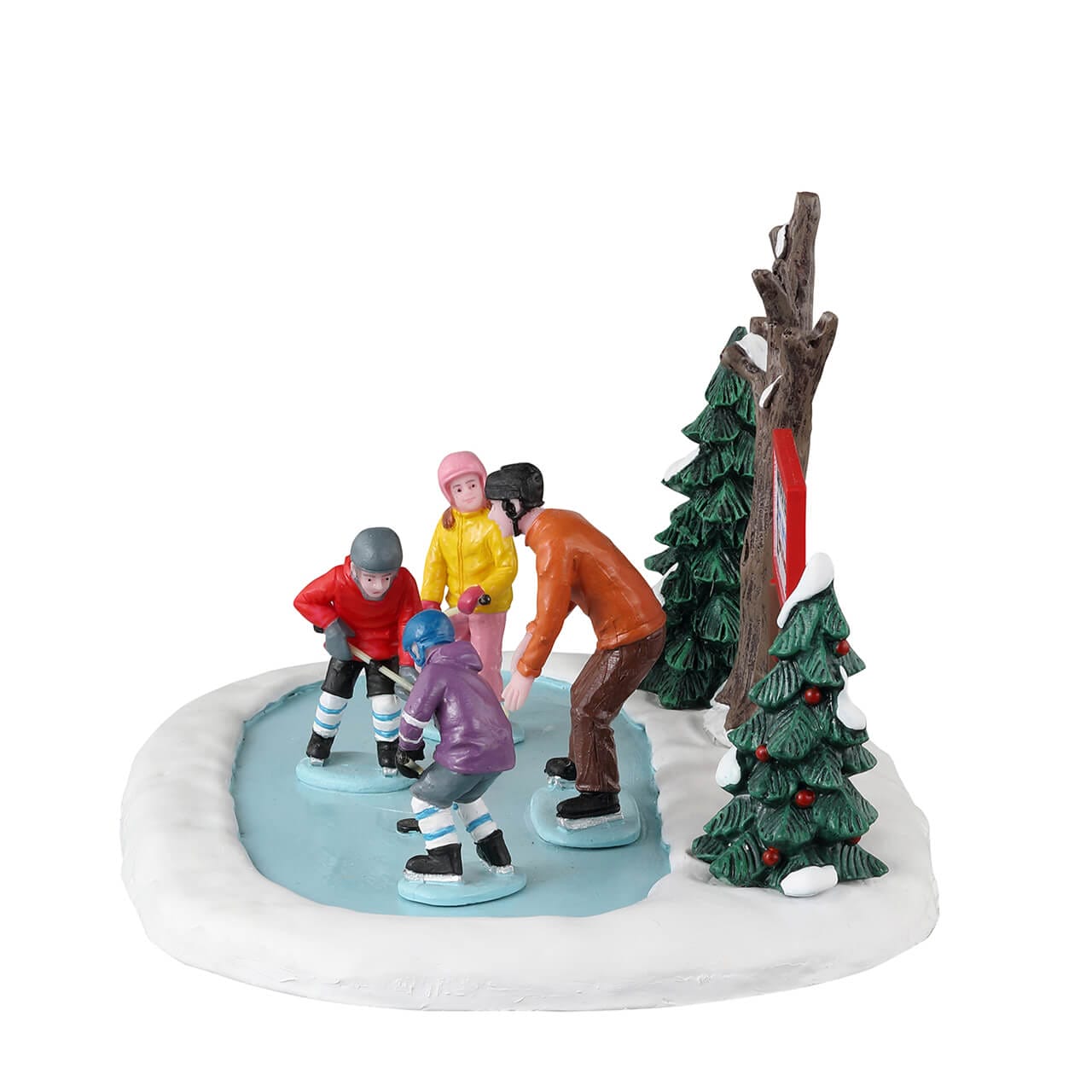 lemax-tiny-tikes-hockey-lessons-figurine-miniature-vail-village image 3