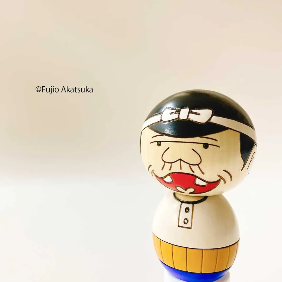 usaburo-kokeshi-bakabon-no-papa-figurine-character-yura-koro-9-2-cm image 1
