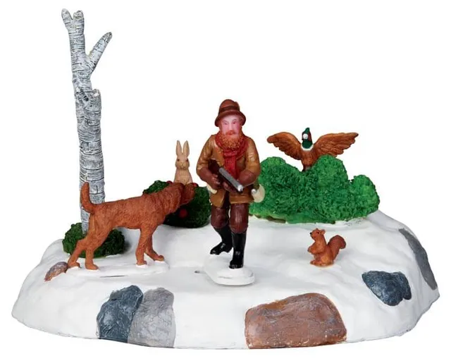 lemax-big-game-hunter-miniature-artisanale-de-collection image 1