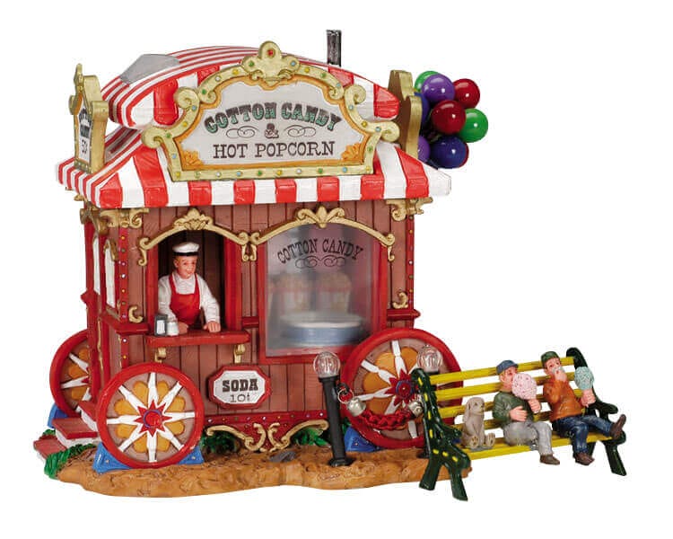 lemax-cotton-candy-stand-stand-miniature-barbe-papa image 1