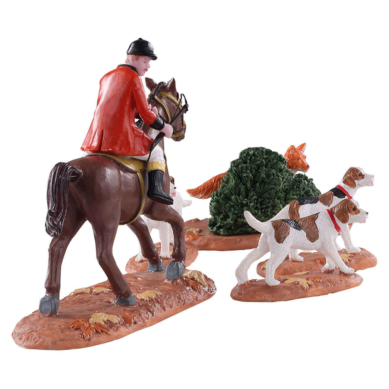 lemax-fox-hunt-figurine-miniature-chasse-cour-caddington image 2