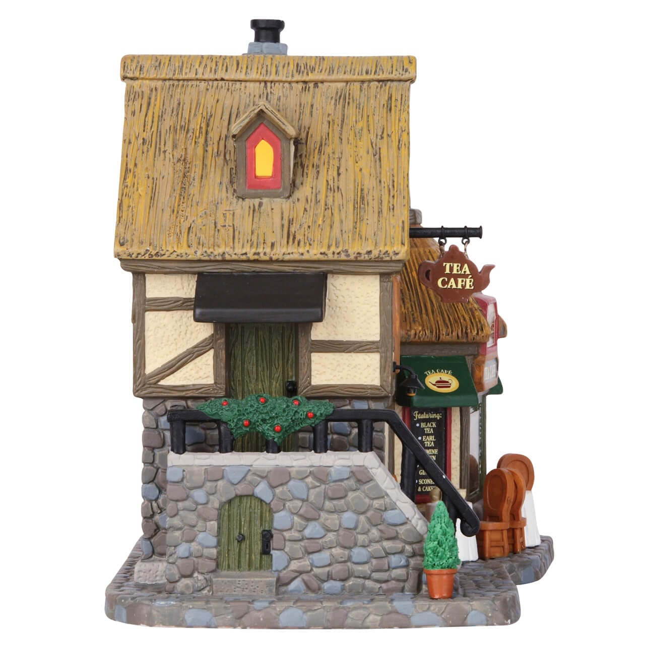 lemax-the-little-british-tea-cafe-b-timent-miniature-de-village-illumin image 3