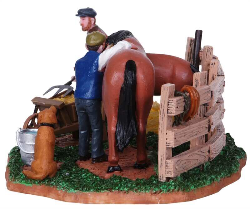 lemax-stable-chores-figurine-curie-village-miniature image 2