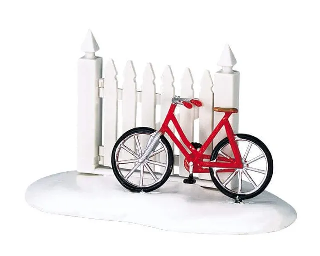 lemax-the-old-bike-figurine-miniature-v-lo-vintage-village image 1
