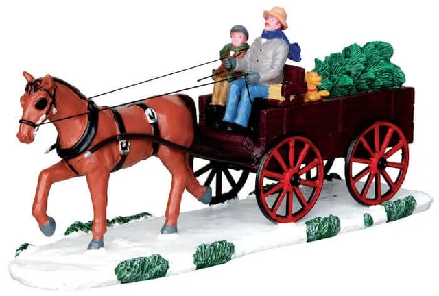 lemax-bringing-home-the-christmas-tree-figurine-sapin-no-l image 1