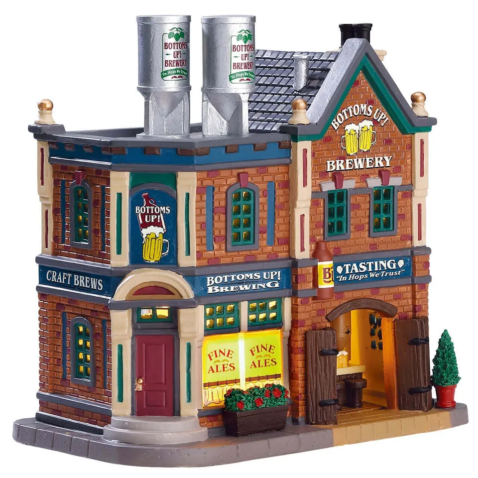lemax-bottoms-up-brewery-b-timent-miniature-de-village image 1