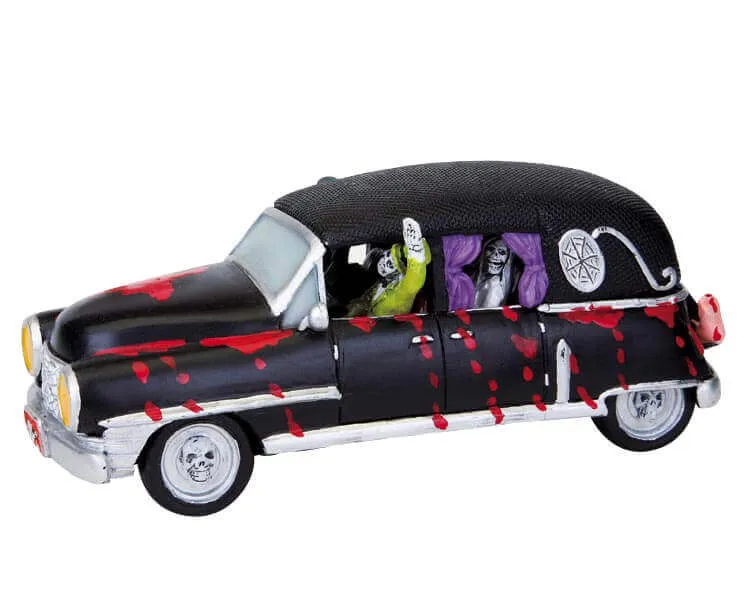 lemax-haunted-hearse-v-hicule-miniature-spooky-town image 1