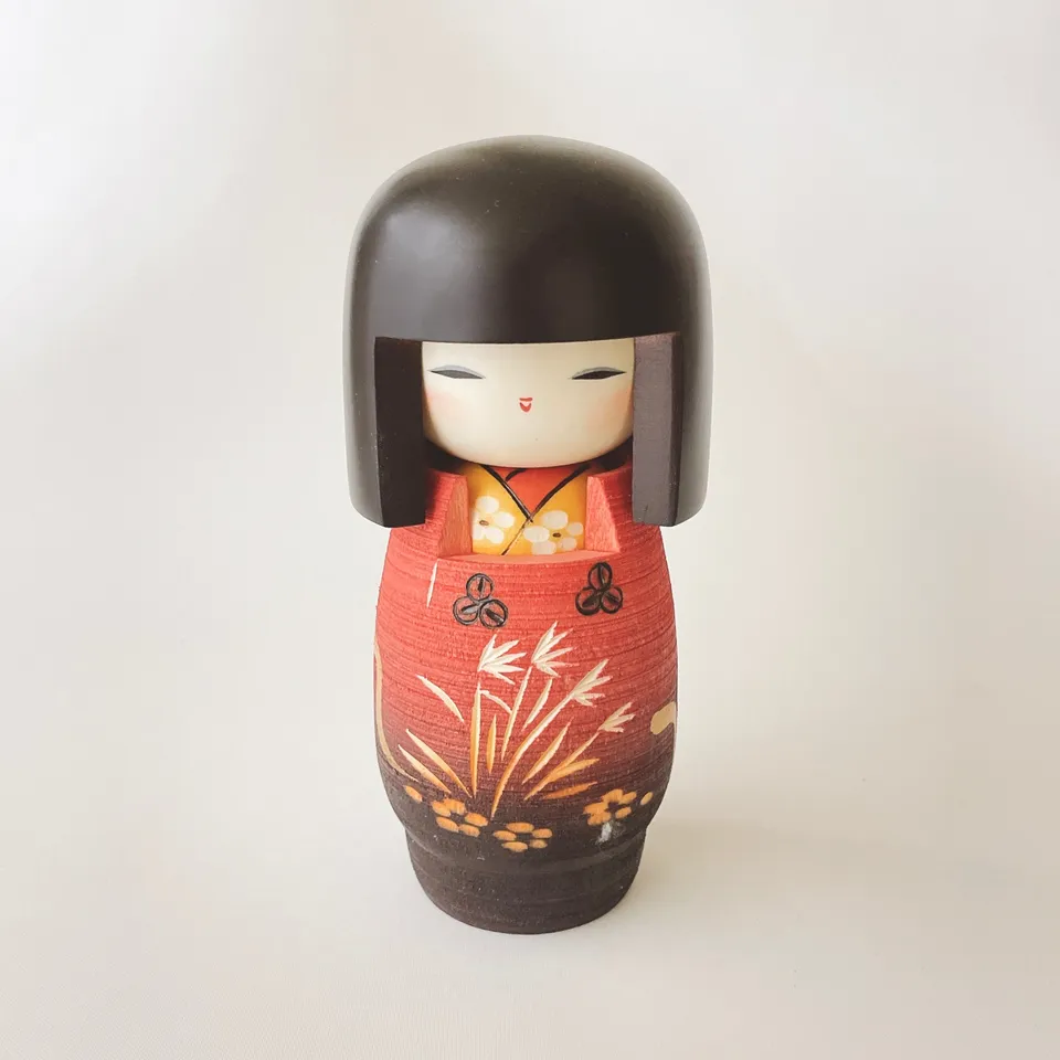 usaburo-kokeshi-michiyuki-the-way-85x85x195mm-kokeshi-artisan-gunma image 1