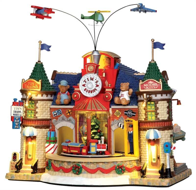 lemax-tim-s-trains-hobbies-set-de-2-b-timent-anim-miniature image 1
