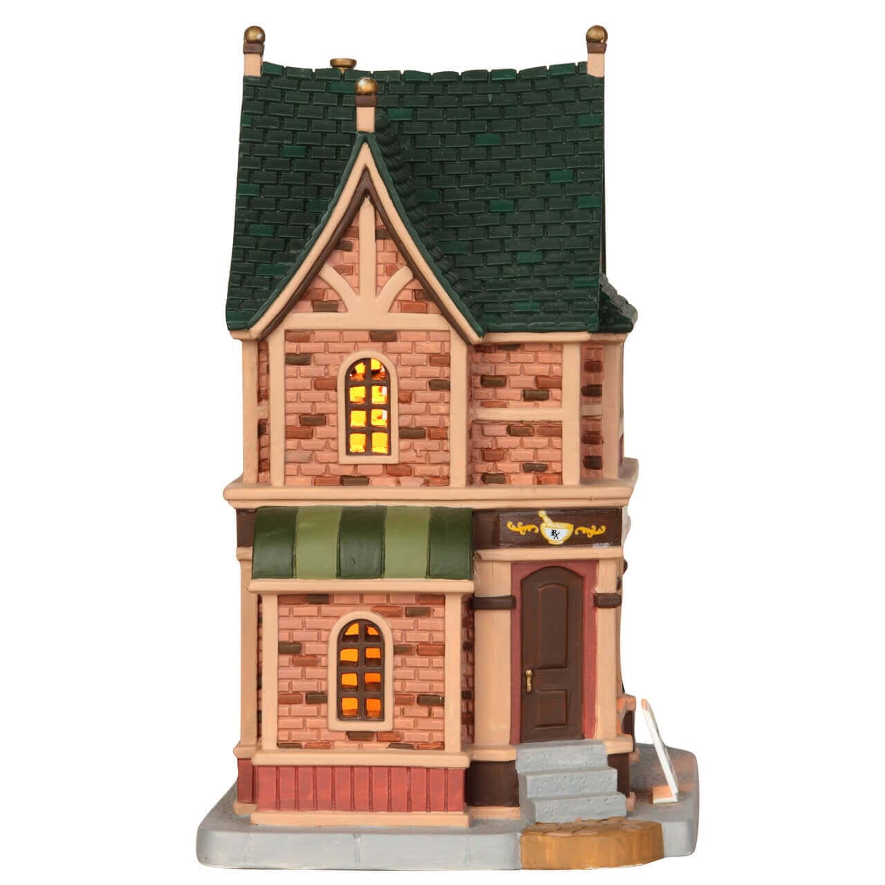 lemax-village-apothecary-boutique-apothicaire-miniature-lumineuse image 3