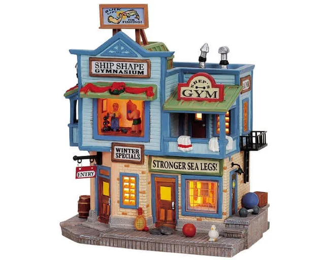 lemax-shep-s-ship-shape-gym-b-timent-miniature-de-collection image 1