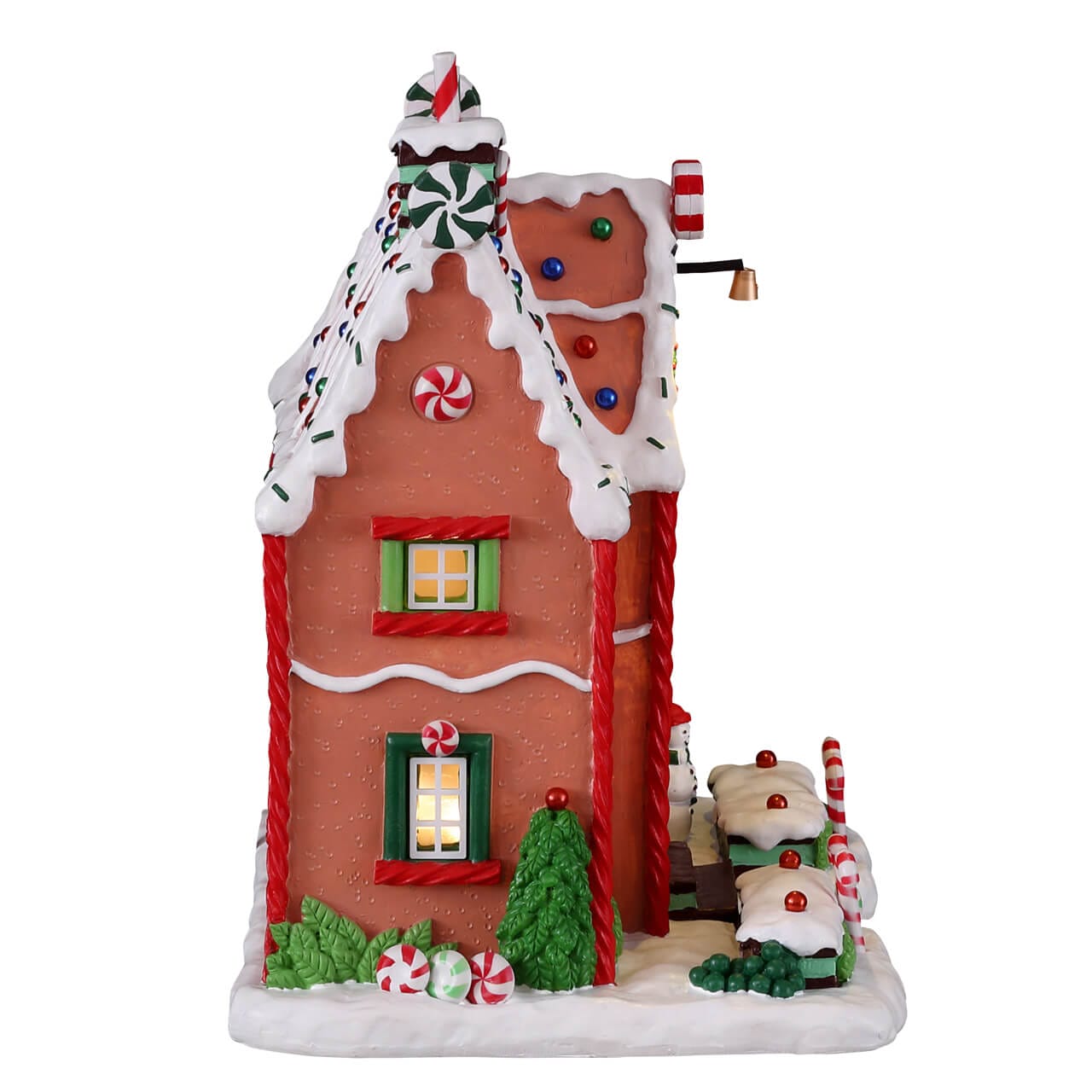 lemax-peppermint-house-grande-maison-pain-d-pice-lumineuse-sugar-n-spice image 2