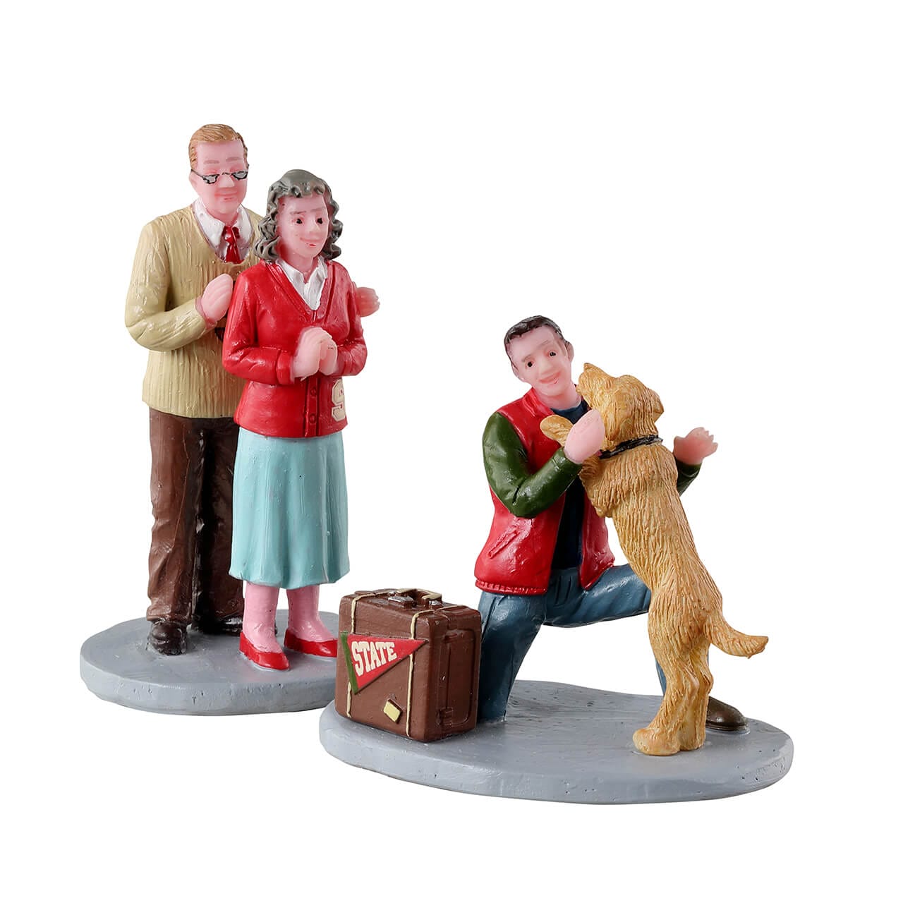 lemax-welcome-home-figurine-miniature-famille-de-collection image 1