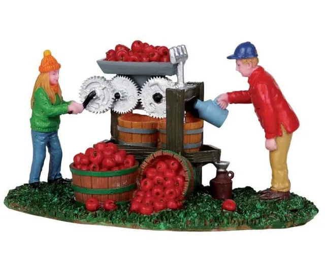 lemax-cider-pressing-dad-figurine-miniature-artisanale-de-collection image 1