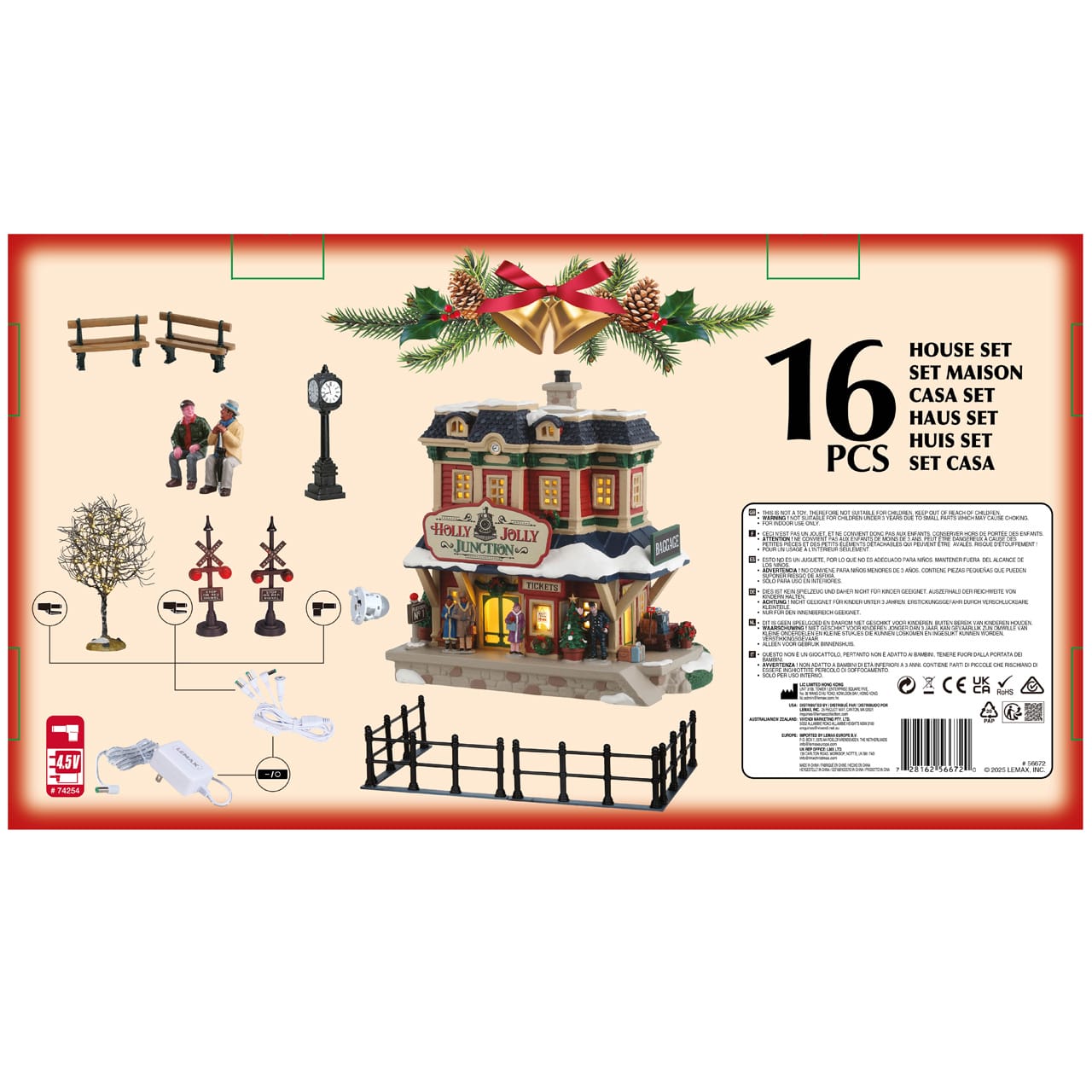 lemax-holly-jolly-junction-set-gare-miniature-caddington image 3