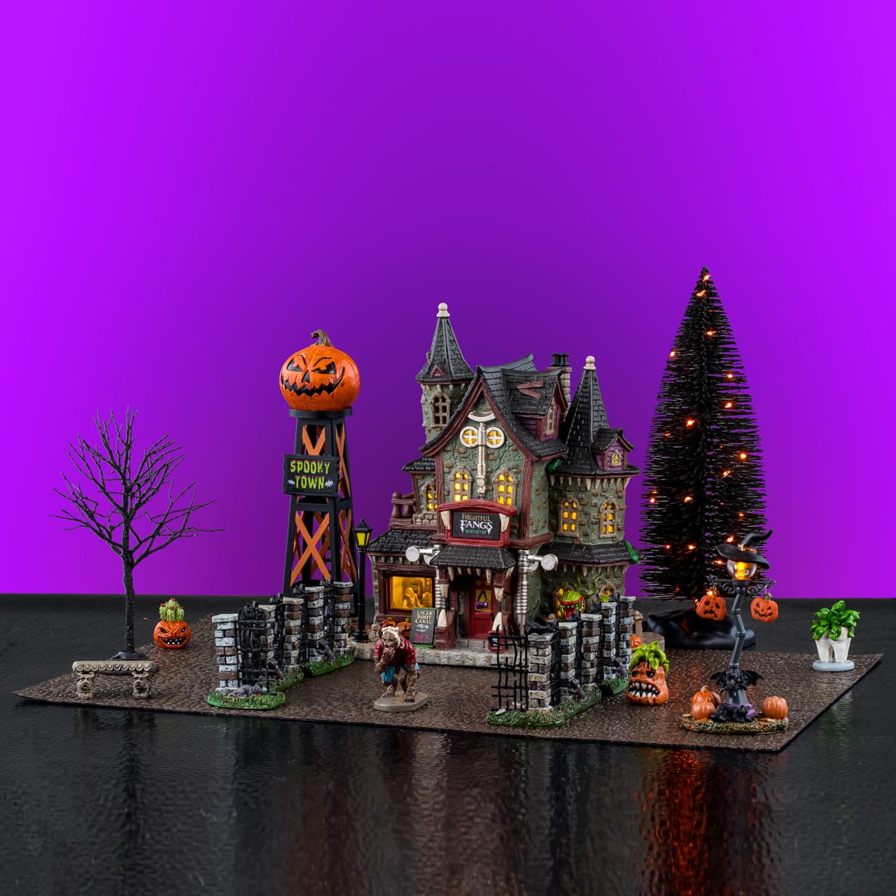 lemax-frightful-fangs-dentistry-set-coffret-dentiste-miniature-halloween image 1