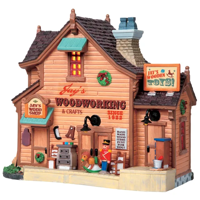 lemax-jay-s-woodworking-atelier-miniature-village image 1
