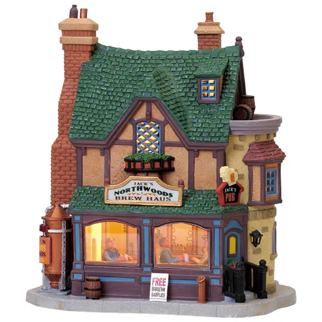 lemax-jack-s-northwoods-brew-haus-b-timent-miniature-village-de-collection image 1