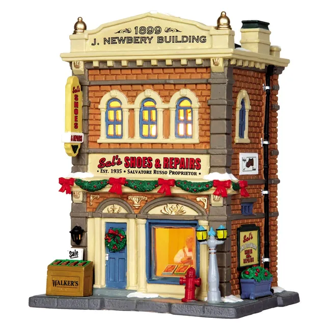 lemax-sal-s-shoes-repairs-boutique-miniature-village image 1