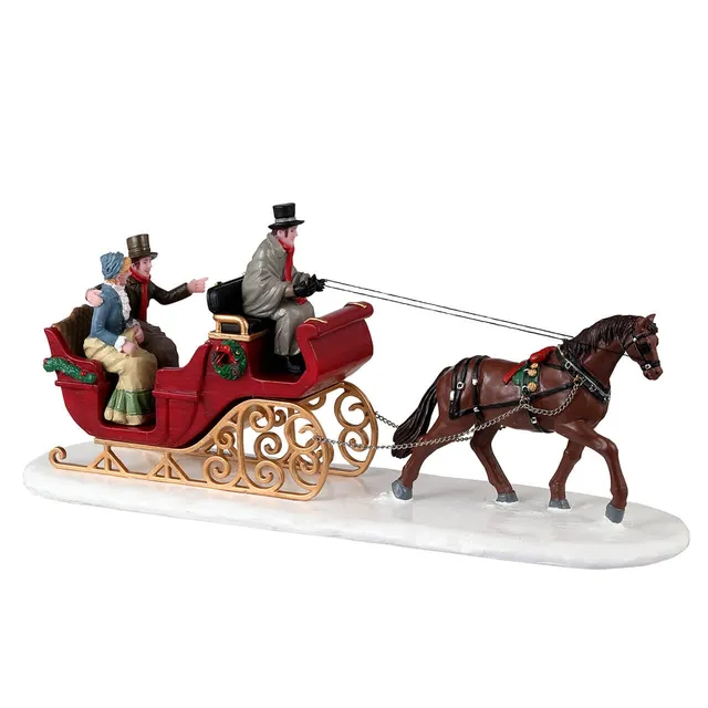 lemax-scenic-sleigh-ride-figurine-tra-neau-caddington image 1