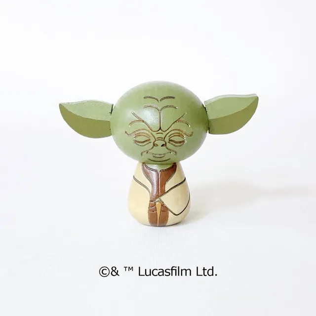 usaburo-kokeshi-star-wars-yoda-figurine-yura-koro-85-x-46-x-65-mm image 1