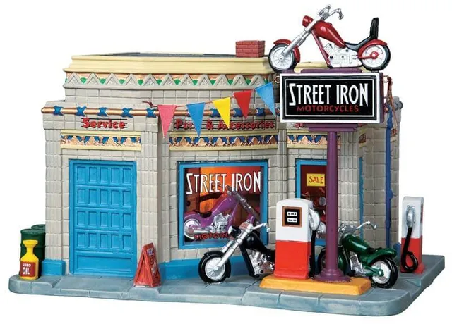 lemax-street-iron-motorcycles-accessoire-miniature-motos image 1