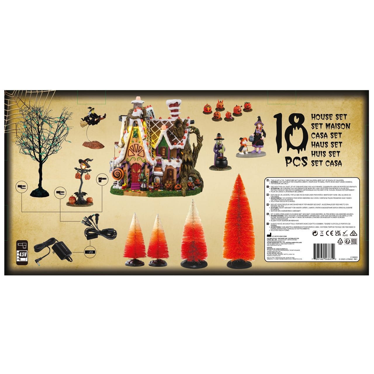 lemax-the-candy-witch-cottage-set-maison-miniature-spooky-town image 3
