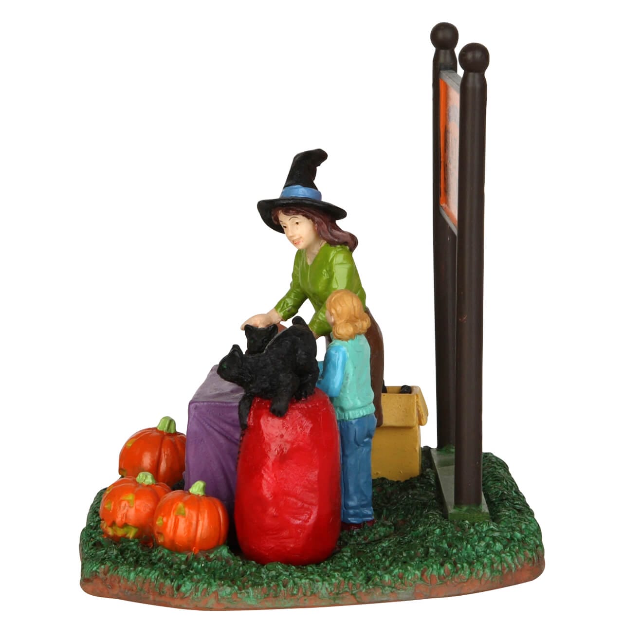 lemax-black-cat-adoption-figurine-spooky-town-miniature image 4