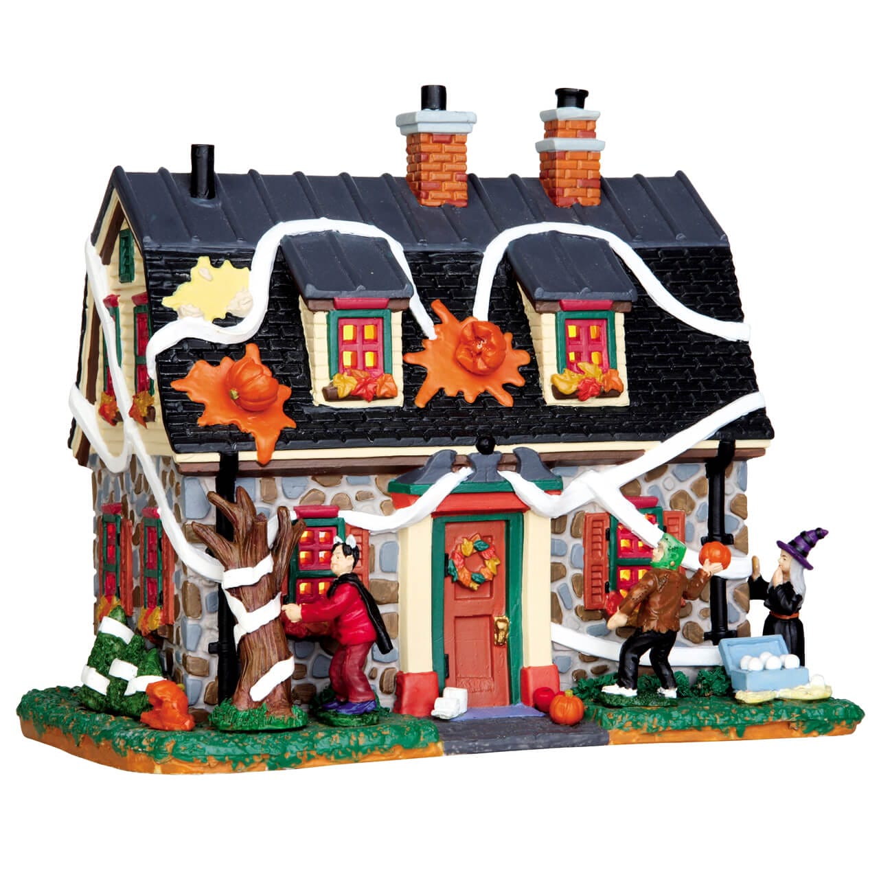 lemax-tricked-out-house-maison-hant-e-spooky-town image 1