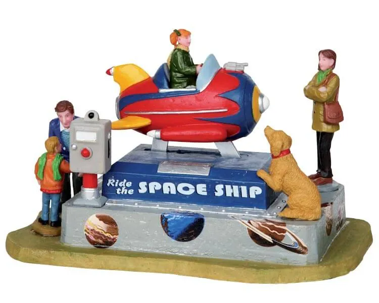 lemax-rocket-ride-figurine-attraction-miniature image 1