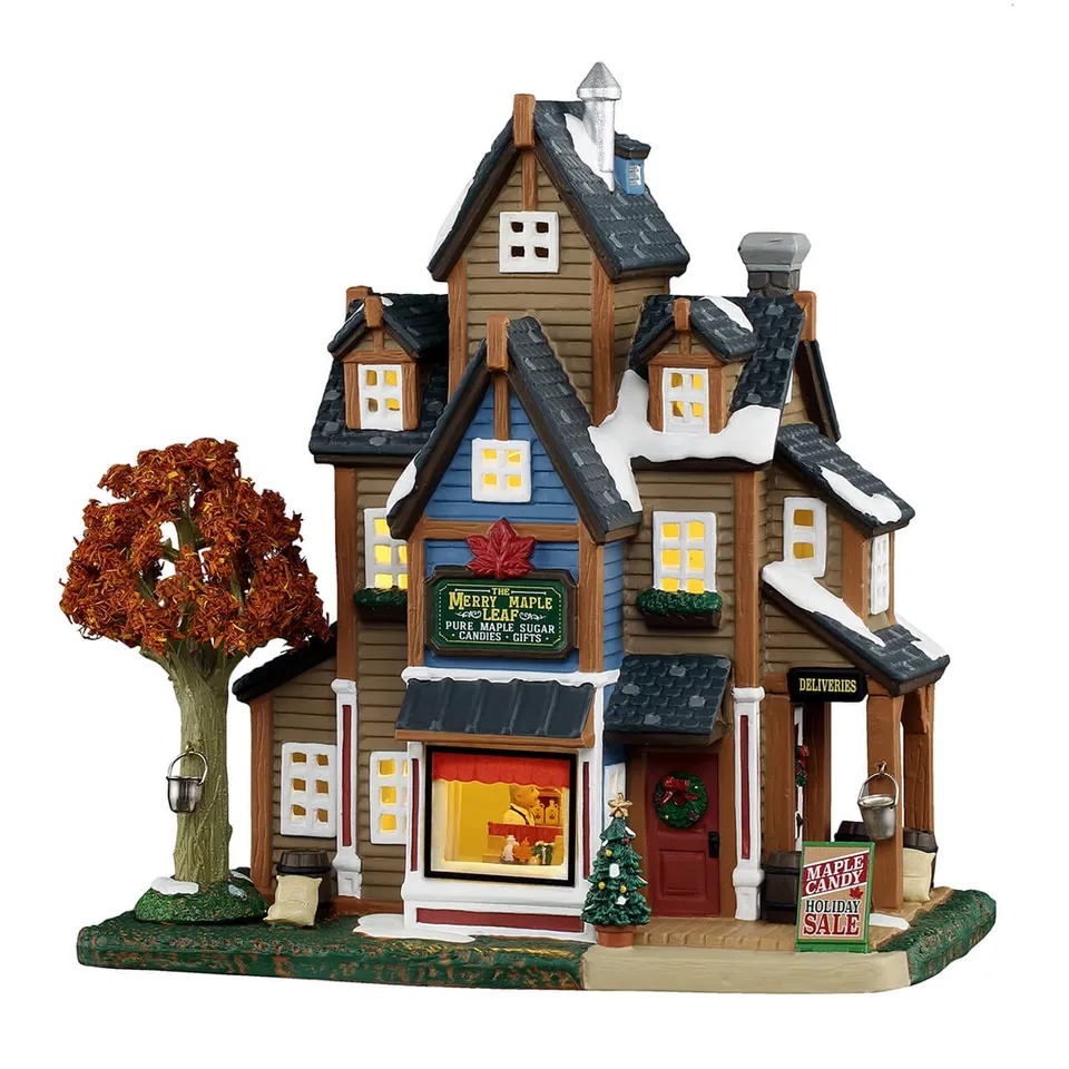 lemax-the-merry-maple-leaf-b-timent-miniature-harvest-crossing image 1