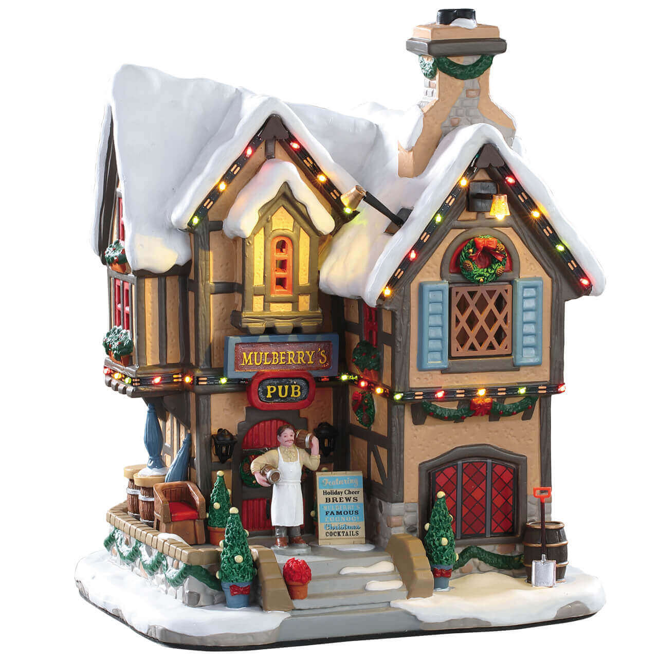 lemax-mulberry-s-pub-b-timent-miniature-lumineux-village-de-no-l image 2