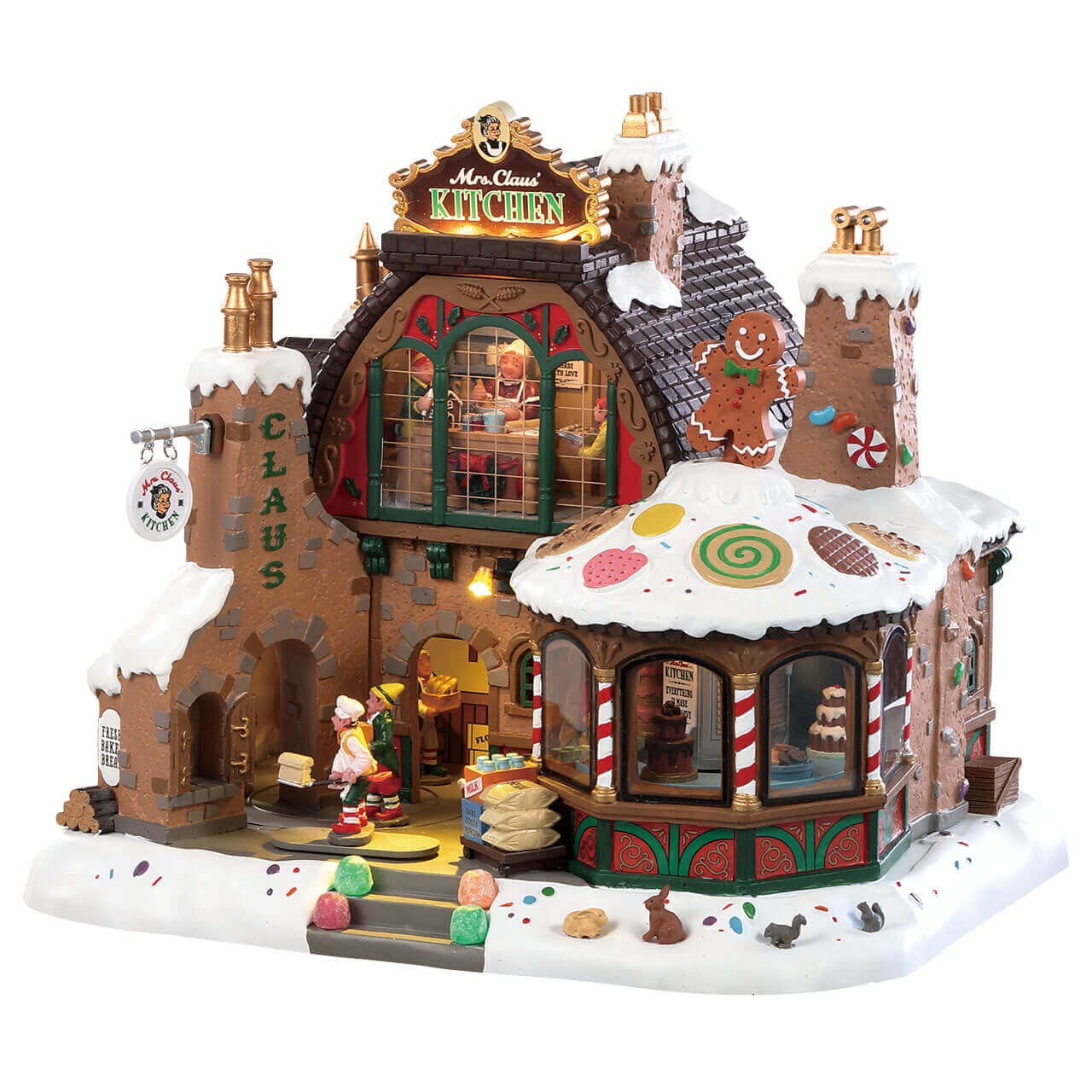 lemax-mrs-claus-kitchen-cuisine-anim-e-du-p-re-no-l image 1