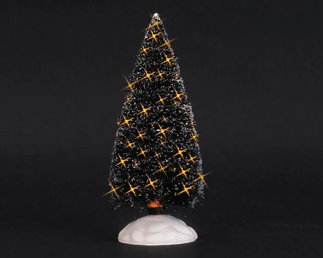 lemax-shimmering-bristle-tree-medium-sapin-miniature-scintillant image 1