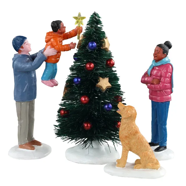 lemax-the-final-touch-figurine-famille-sapin-de-no-l-miniature image 1