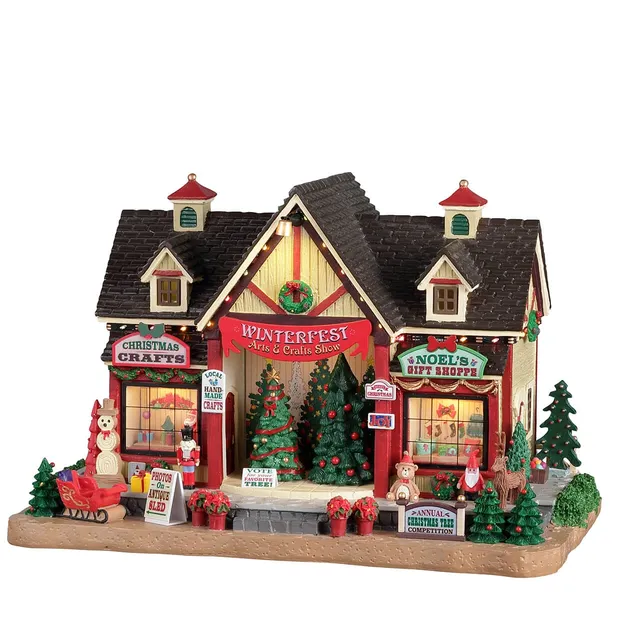 lemax-winterfest-arts-crafts-show-caddington-village-lumineux image 1