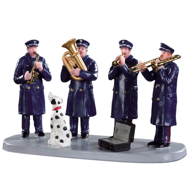 lemax-firehouse-band-figurine-village-miniature image 1
