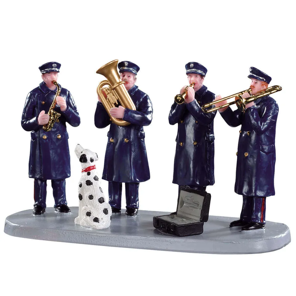 lemax-firehouse-band-figurine-village-miniature image 1