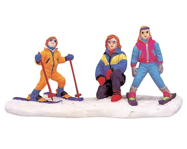 lemax-starting-to-ski-figurine-miniature-ski-hiver image 1