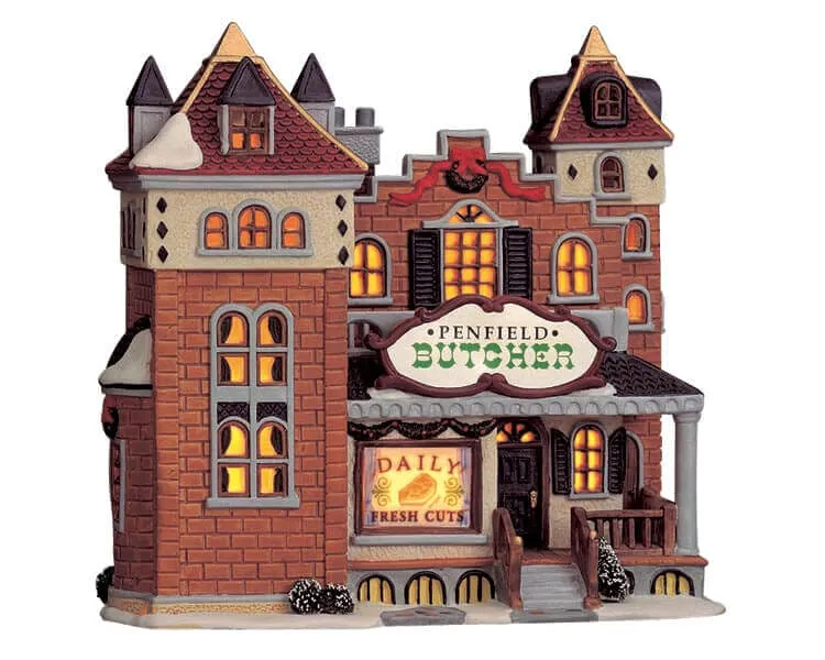 lemax-penfield-butcher-b-timent-miniature-boucherie-village image 1