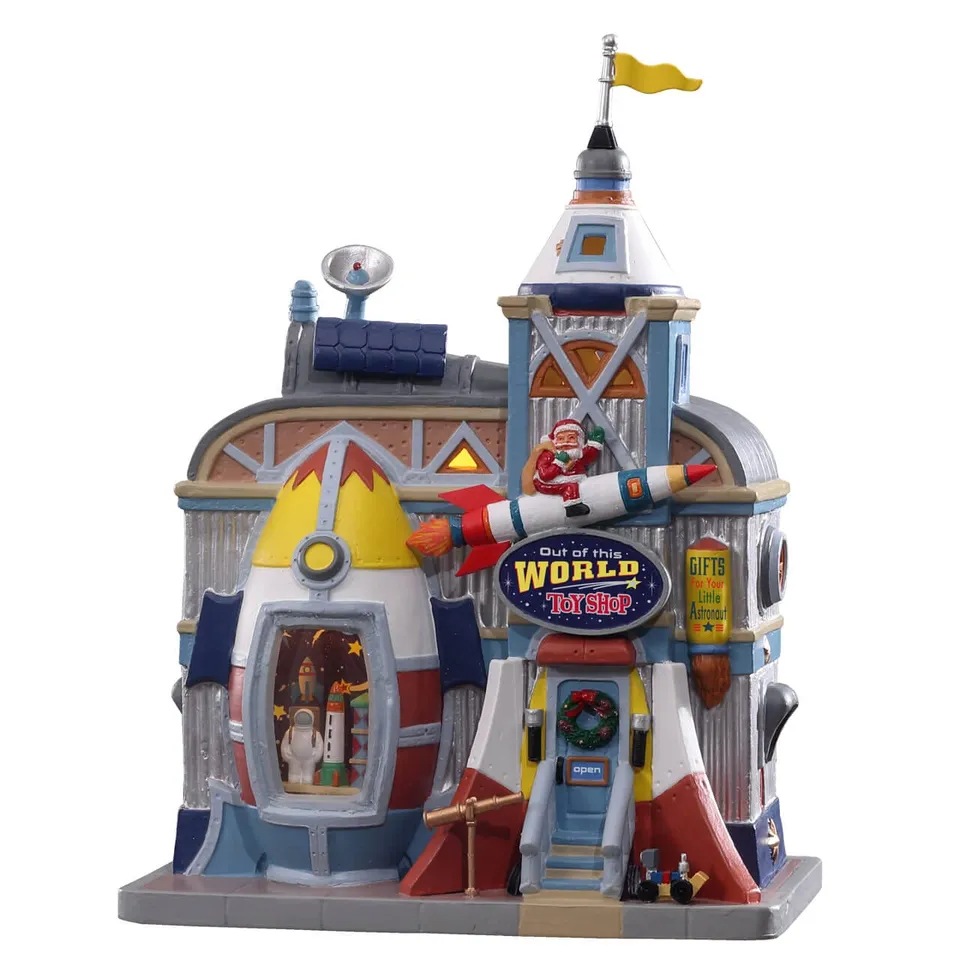 lemax-out-of-this-world-toy-shop-magasin-jouets-fus-e-lumineux image 1