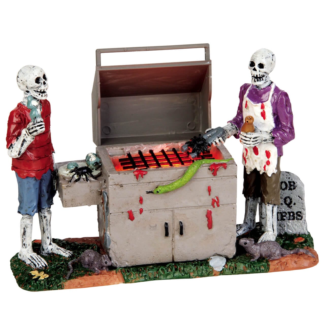 lemax-gory-grillin-sc-ne-barbecue-lumineuse-spooky-town image 5