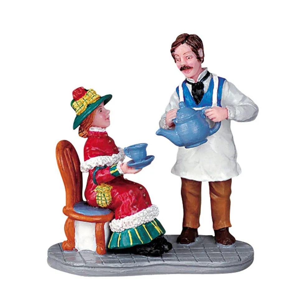 lemax-more-tea-for-the-lady-figurine-miniature-de-collection image 1