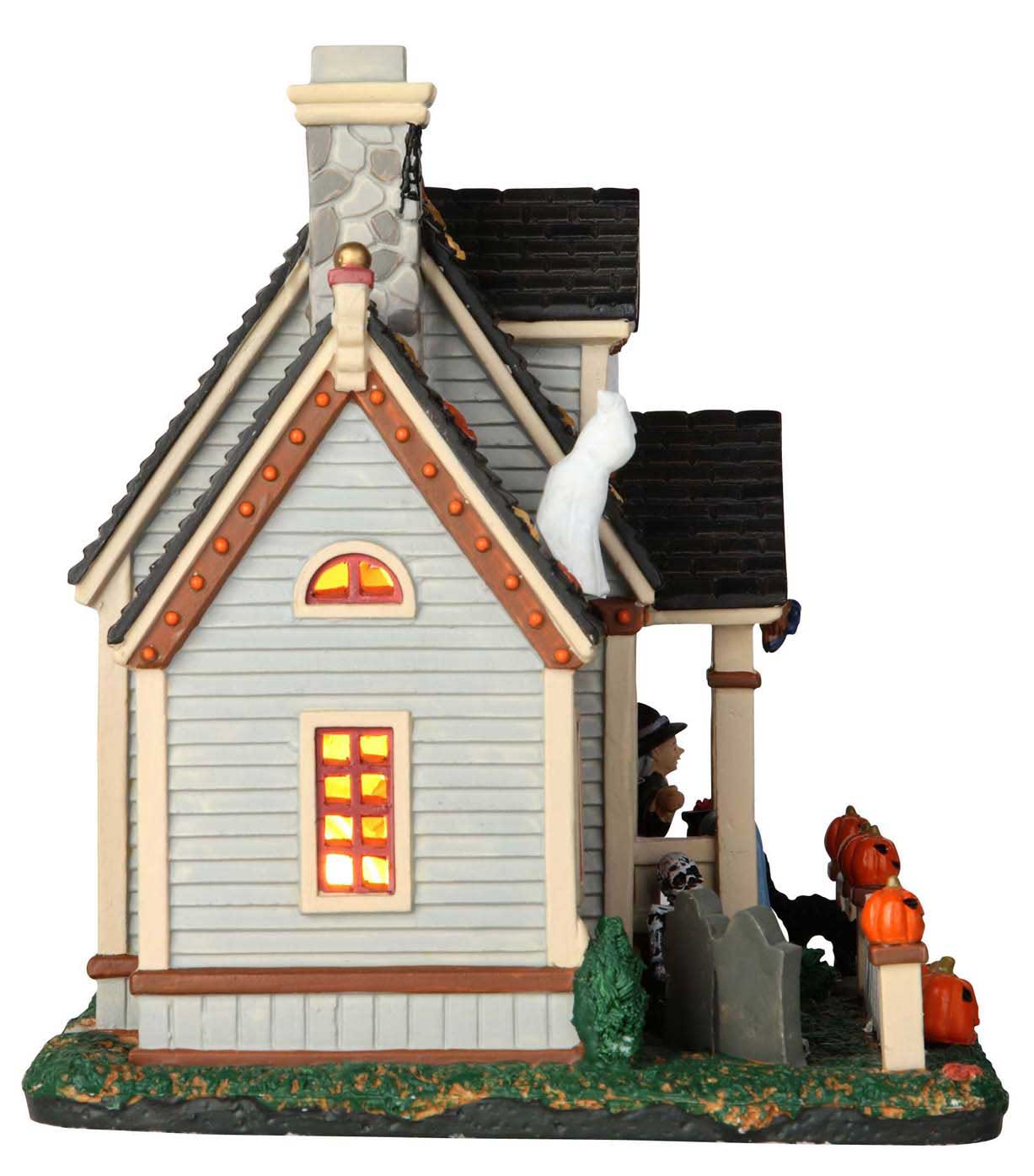 lemax-spooky-town-trick-or-treat-house-maison-hant-e-illumin-e image 2