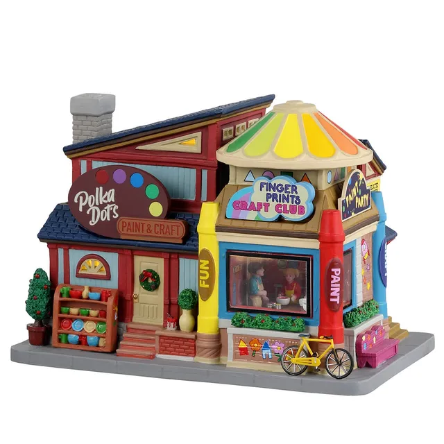 lemax-polka-dot-s-clubhouse-maison-miniature-caddington image 1