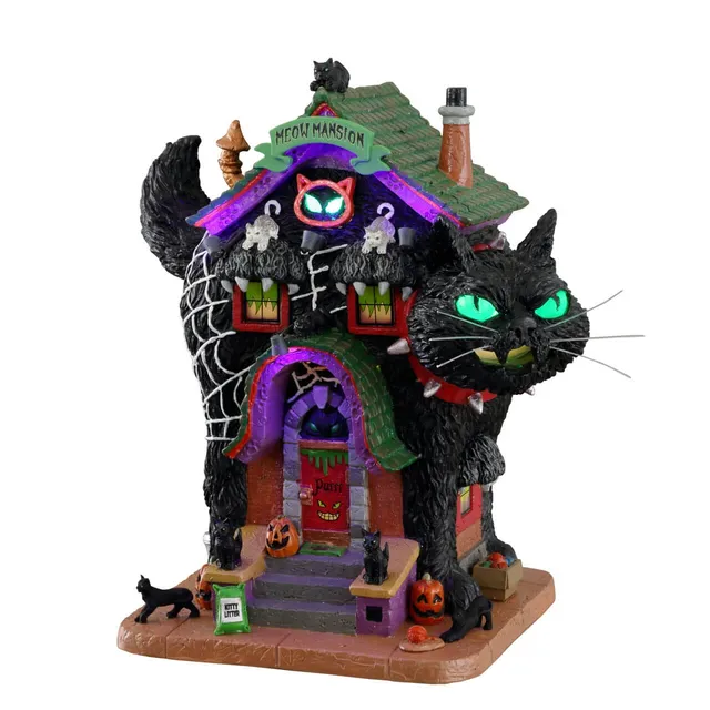 lemax-meow-mansion-maison-hant-e-chats-spooky-town image 1