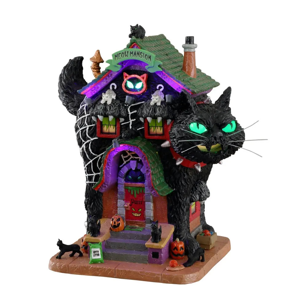 lemax-meow-mansion-maison-hant-e-chats-spooky-town image 1