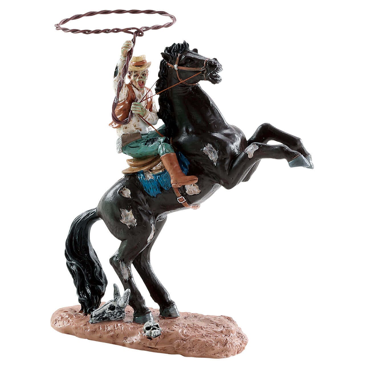 lemax-cow-ghoul-lasso-figurine-halloween-spooky-town image 1