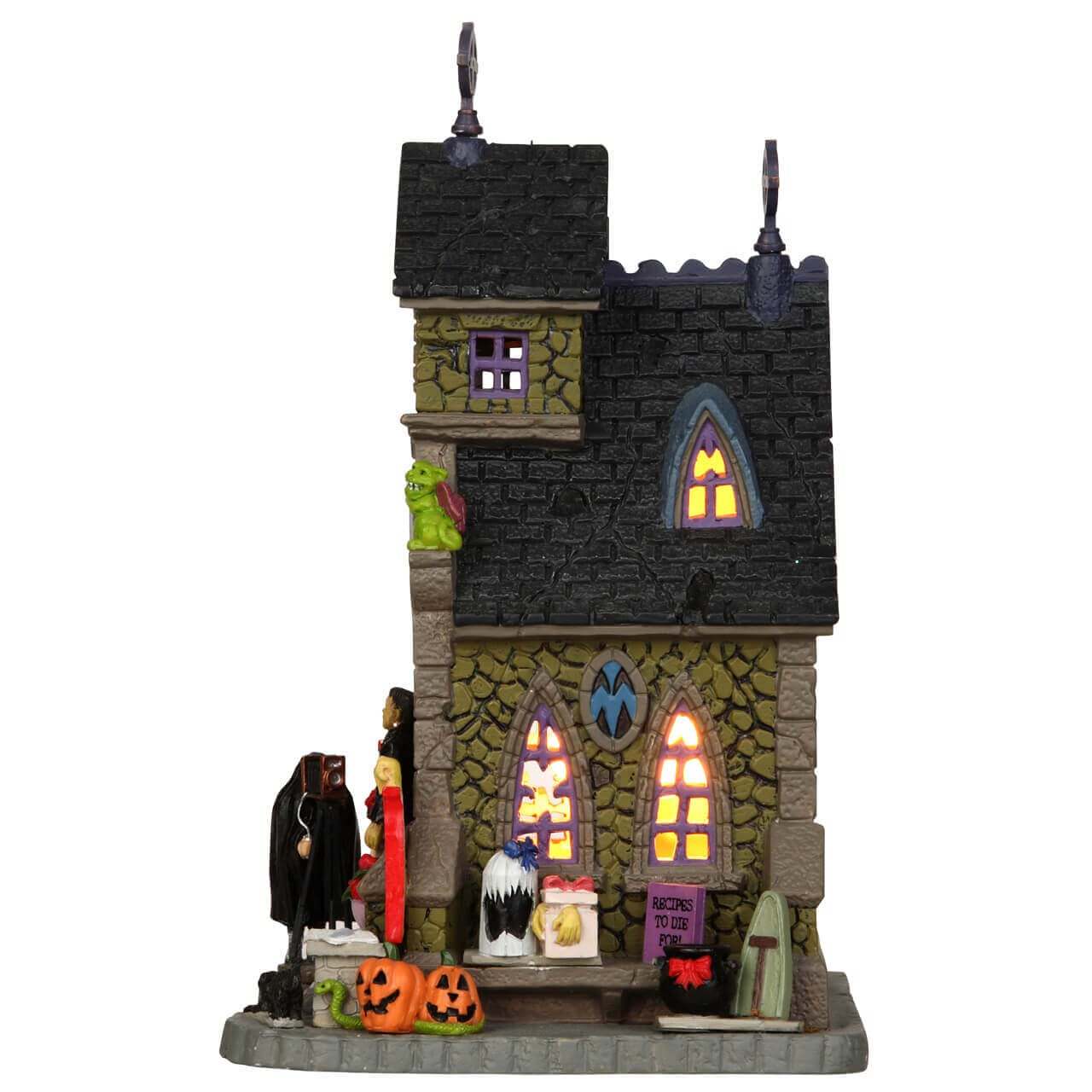 lemax-frank-s-big-day-miniature-de-village-spooky-town-halloween image 2